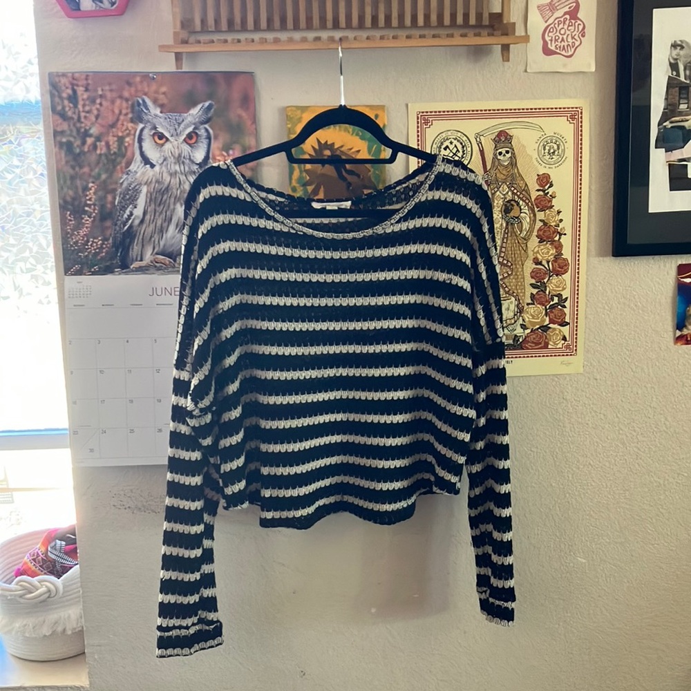 Painted threads sweater